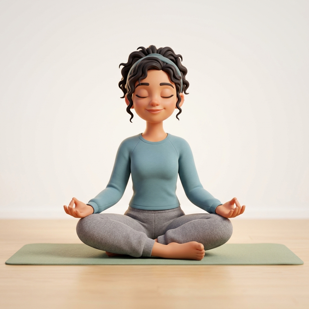Tar Pit Yoga 3D Mascot - Mindful Back Pain Recovery