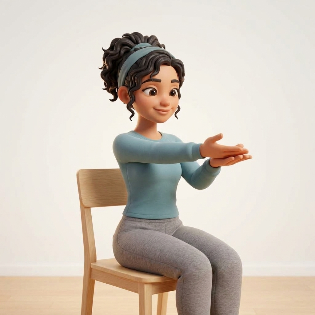 Tar Pit Yoga 3D Mascot - Ergonomic Desk Posture & Wrist Alignment